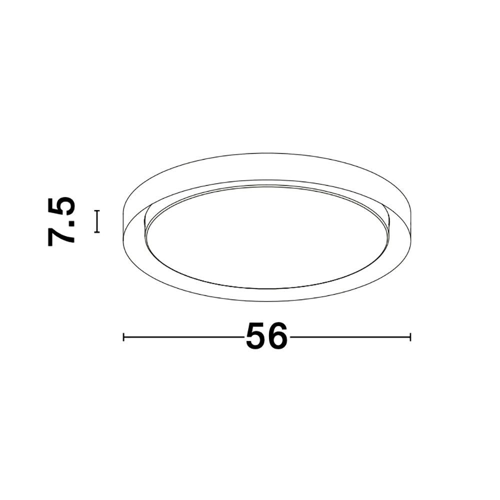 Troy LED Deckenlampe Rund, Metall