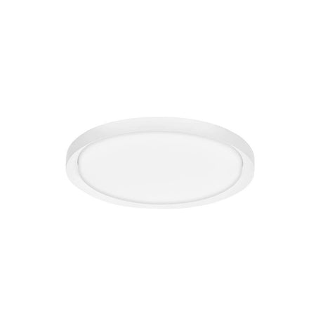 Alt Tag: Troy LED plafonnier rond, métal – plafonnier rond blanc LED en métal et acrylique, 50W, 2750 lm, 3000K, dimmable, pour l’espace de vie