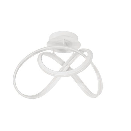 Truno LED plafonnier métal acrylique au design moderne avec d’élégantes formes courbes.
