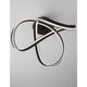 Truno LED Deckenlampe Metall Acryl moderne und minimalistische Wandleuchte in Schwarz mit integriertem LED-Licht
