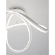 Truno LED Deckenlampe Metall Acryl in modernem Design mit eleganten Lichtlinien
