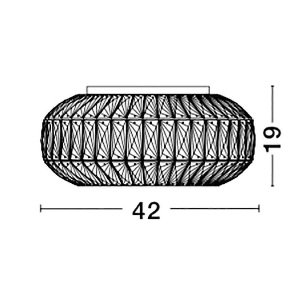 Lampada a soffitto di cristallo di valenza Ø 42 cm