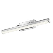 Vanese LED Badezimmer Wandlampe IP44 Chrom - moderne chromfarbene LED Badlampe für feuchte Räume