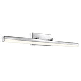 Vanese LED Bad-Wandlampe in Chrom mit Acryl, elegante Beleuchtung für Badezimmer über Spiegel.