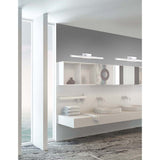 Stilvolles Badezimmer mit Vanese LED Bad-Wandlampe, modernen Waschbecken und eleganter Beleuchtung.