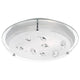 Vedere Kristall-Deckenlampe Chrom Glas elegante Deckenleuchte mit klaren Kristallen und modernem Design.