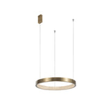 Vegas LED hanging light antique brass