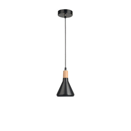Venanzio Pendant lampe en bois naturel, métal