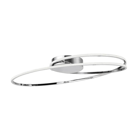 Viareggio LED Loftslampe buet - moderne buet loftslampe i aluminium med integreret 28W LED, 1950 lm, ideel til stuer