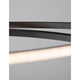 Viareggio LED Deckenlampe Geschwungen moderne geschwungene Aluminiumringe mit integriertem warmweißen LED-Licht für Wohnzimmer und Schlafzimmer