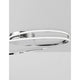 Viareggio LED Deckenlampe Geschwungen, moderne Aluminium-Acryl Deckenleuchte, integrierte 28W LED, elegantes geschwungenes Design für Wohnzimmer