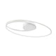 Viareggio LED Deckenlampe Geschwungen – minimalistische weiße Aluminium-Acryl Deckenleuchte, integrierte 28W LED, weiche Lichtverteilung für Wohnzimmer oder Schlafzimmer