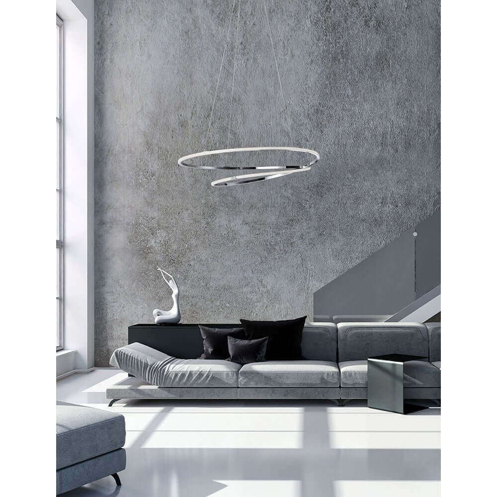 VIAREGGIO LED hanging lamp Ø 56cm metal