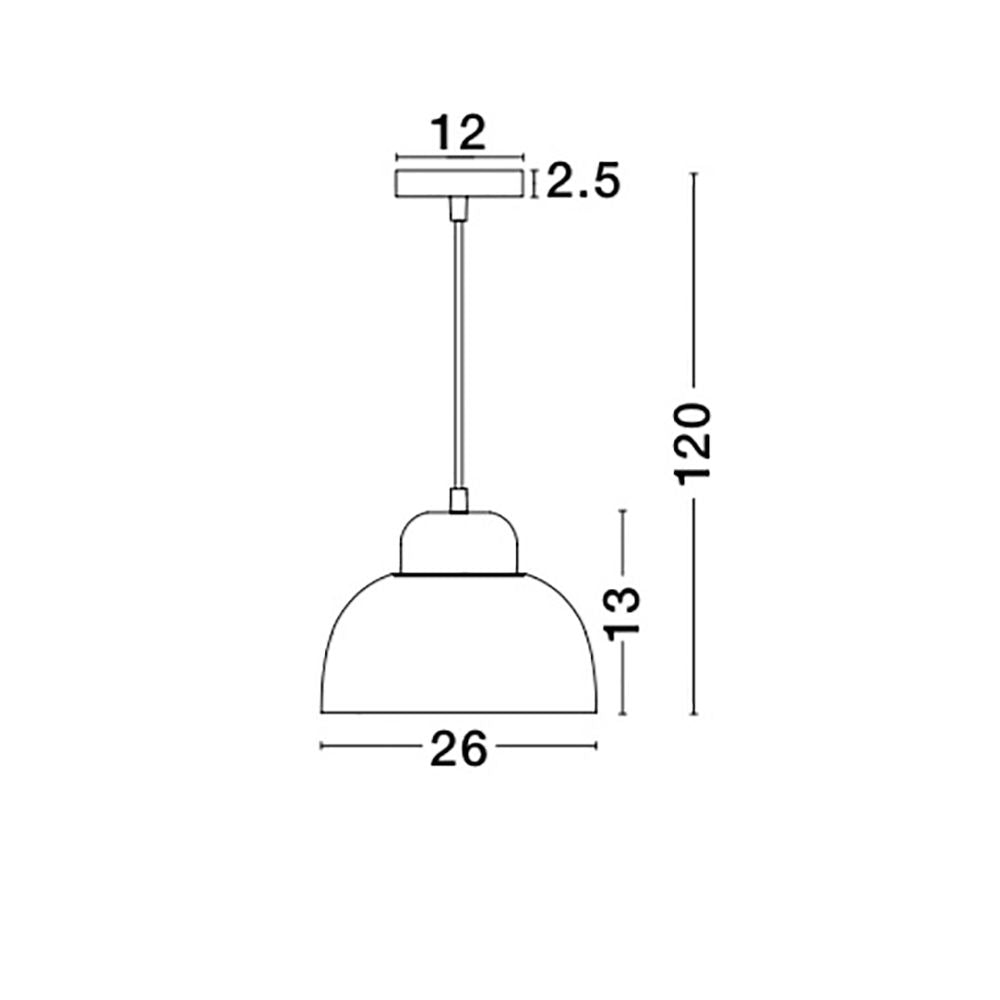 Victoria Lampes suspendues bleues, blanc