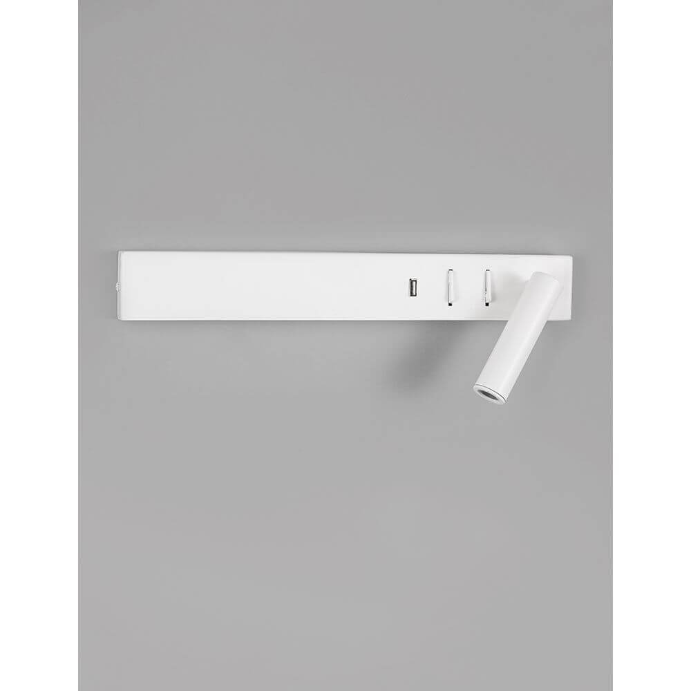 Nova Luce Vida LED Lese- & Wandlampe Metall mit USB in modernem Design, ideal für Schlafzimmer und Wohnzimmer.