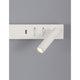 Nova Luce Vida LED Lese- & Wandlampe Metall mit USB an Wand montiert, mit USB-Anschluss und dimmbarem Licht.