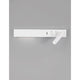 Nova Luce Vida LED Lese- & Wandlampe Metall mit USB in elegantem Design auf grauem Hintergrund.