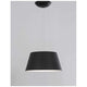 Nova Luce Volcano LED Hängelampe Ø 45cm in elegantem Schwarz für moderne Raumgestaltung.