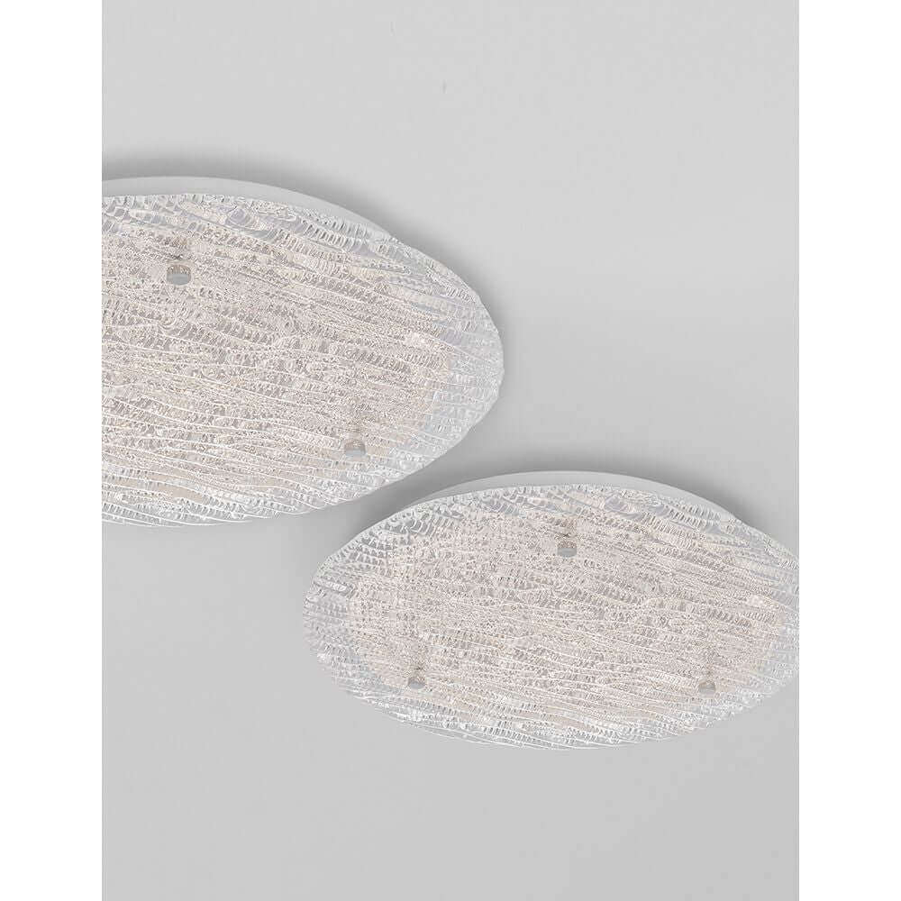 Wing LED ceiling lamp metal, glass