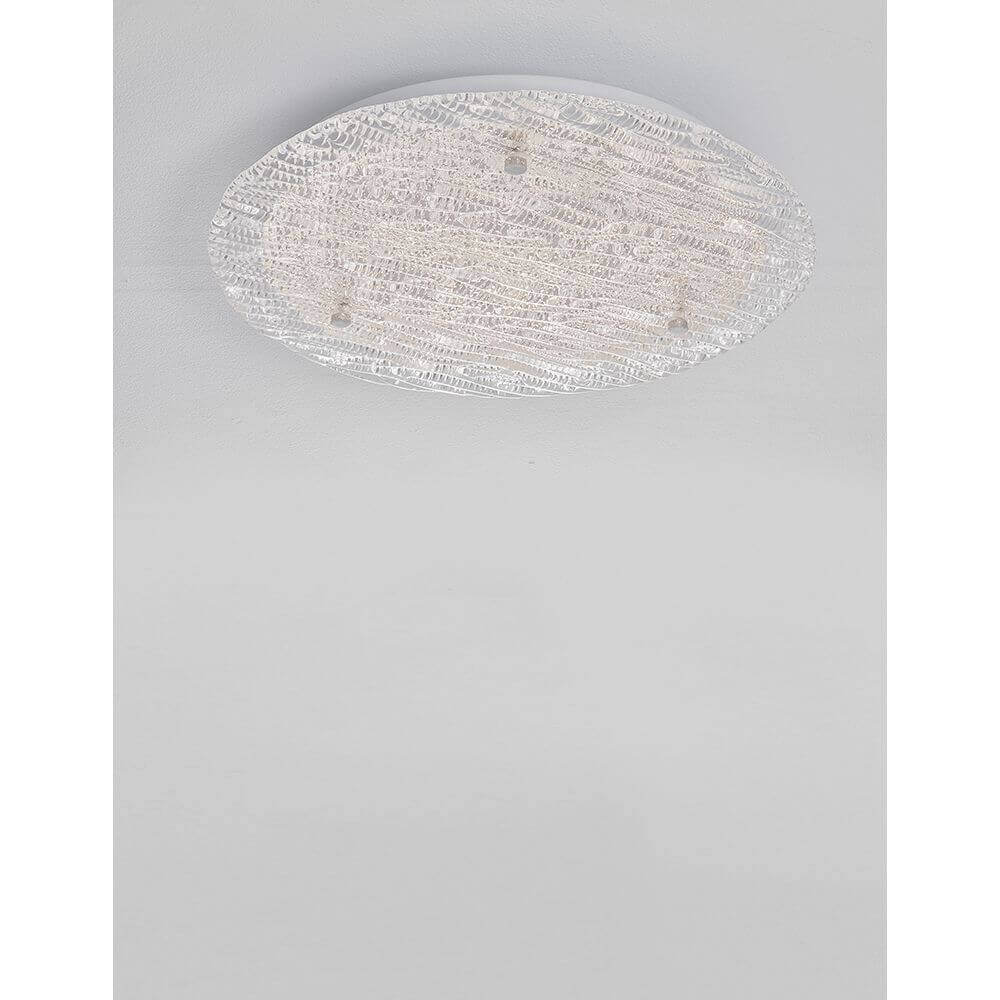 Wing LED ceiling lamp metal, glass