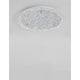 Wing LED Deckenlampe Metall, Glas mit elegantem Design und klarer Glasoberfläche, ideal für Wohnzimmer und Schlafzimmer.
