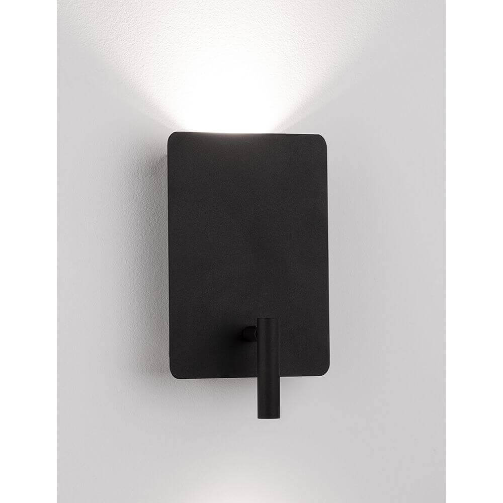Zen LED wall lamp with reading arm & USB