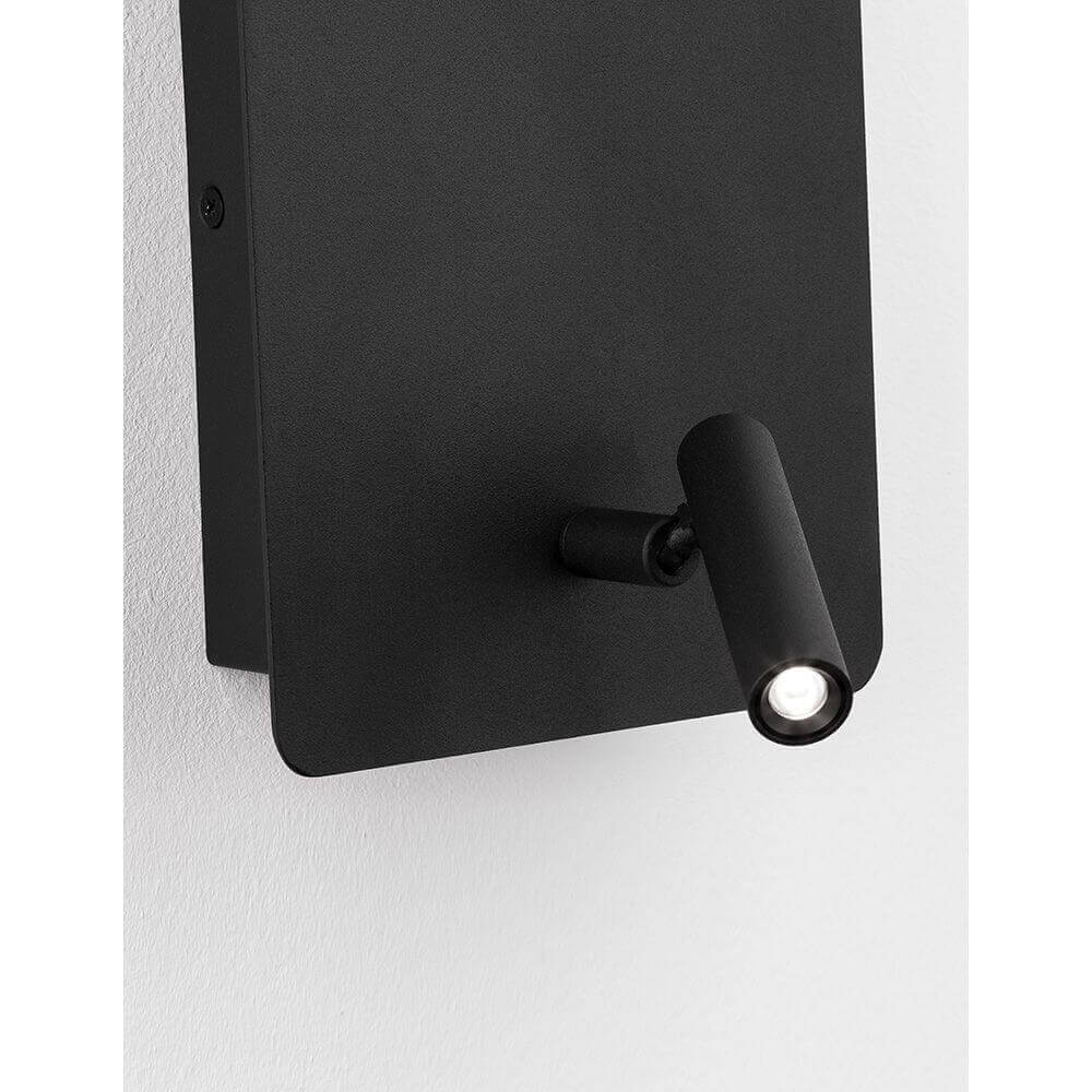 Zen LED wall lamp with reading arm & USB