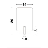 Zen LED wall lamp with reading arm & USB