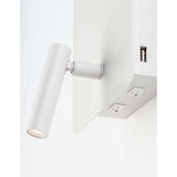 Zen LED wall lamp with reading arm & USB