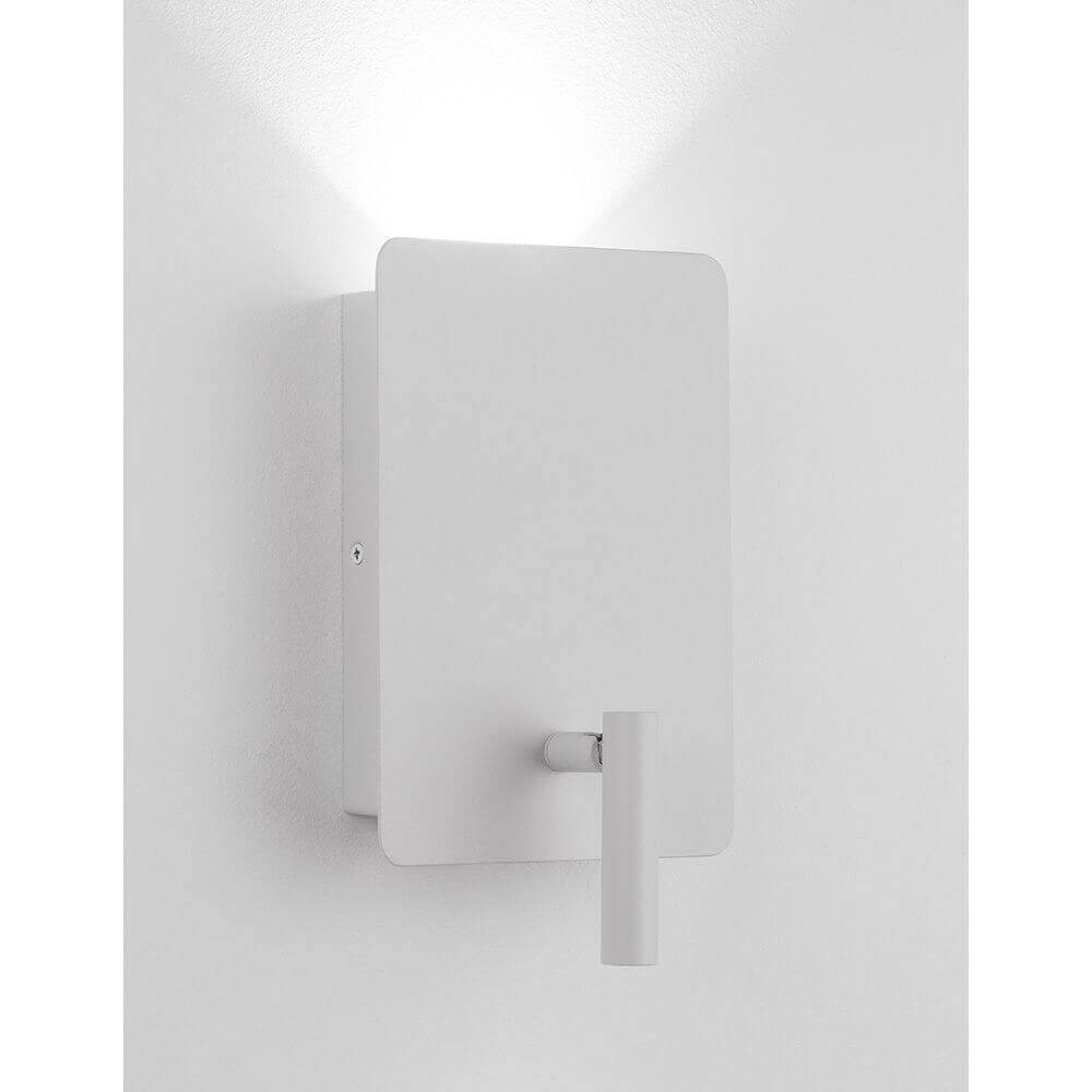 Zen LED wall lamp with reading arm & USB