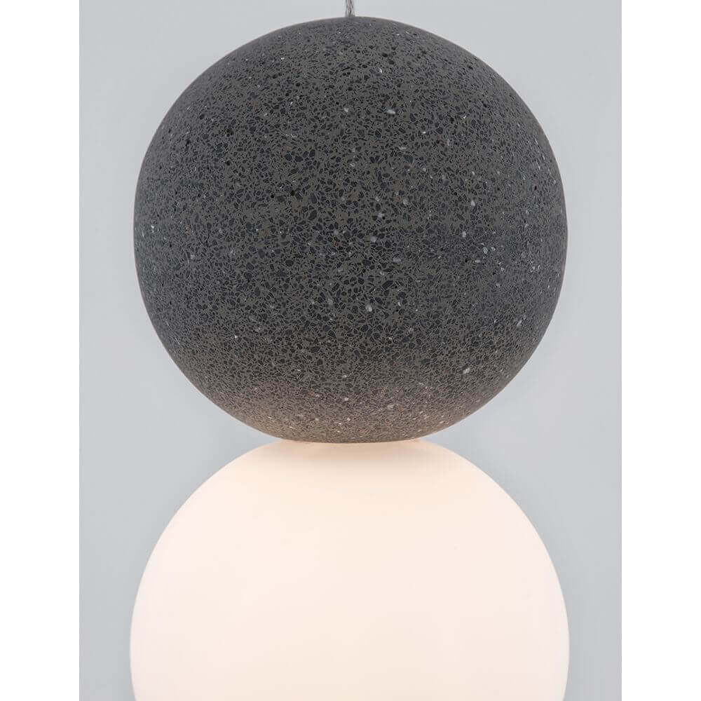 Zero Kugel Hängelampe Beton, Glas