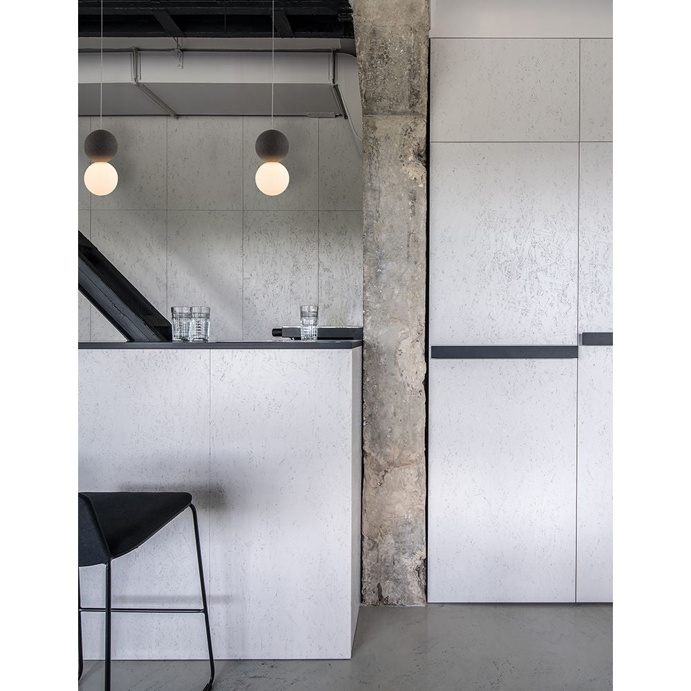 Zero Kugel Hängelampe Beton, Glas