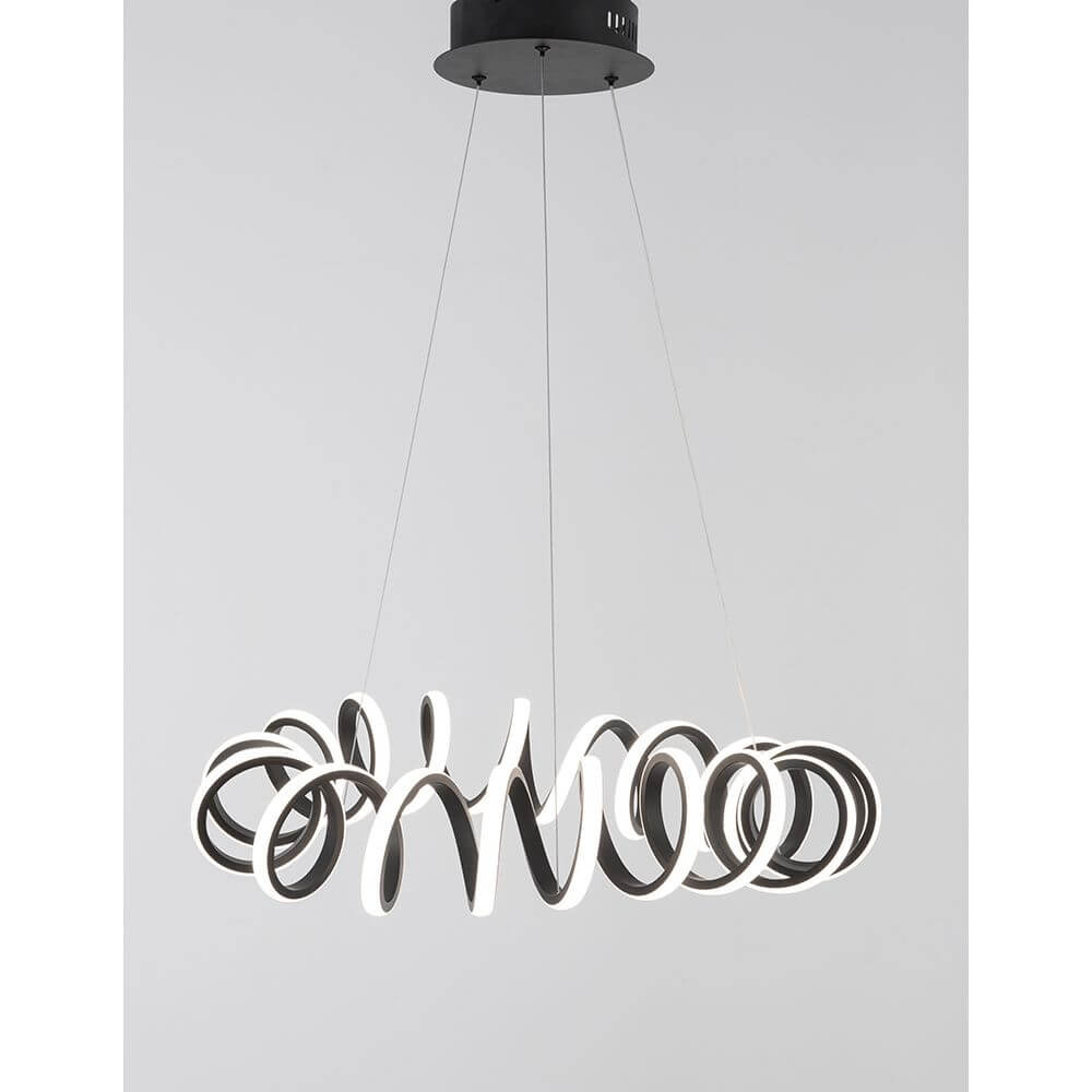 Zinia LED Hängelampe Metall mit modernem Design aus Aluminium und Acryl, ideal für Wohnzimmer und Essbereich.