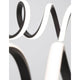 Zinia LED Hängelampe Metall in eleganter Wellenform mit warmweißem Licht und modernem Design.