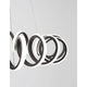 Zinia LED Hängelampe Metall in modernem Design mit eleganten geschwungenen Elementen.