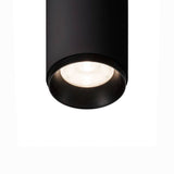 Numinos LED ceiling light black cylindrical