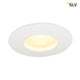 OUT 65 LED DL Round Set Downlight Weiß 9W 38° 3000K inkl. Treiber in runder Form