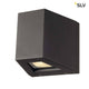 OUT BEAM LED Wandleuchte anthrazit - moderne Außenbeleuchtung mit up/down Effekt und IP44 Schutz.