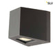 OUT BEAM LED Wandleuchte anthrazit - moderne Architekturbeleuchtung für den Außenbereich mit up/down Effekt.