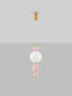 Obrie LED Pendelleuchte Ø 20cm 3000K Gold, Orrange, Pink, Weiß - elegante Leuchte in Pastellfarben.