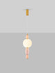 Obrie LED Pendelleuchte Ø 20cm 3000K Gold, Orrange, Pink, Weiß in zarten Pastellfarben.