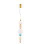Obrie LED Pendelleuchte 2-flammig Ø 20cm 3000K Gold, Blau, Rosa, Weiß - elegante Leuchte in Pastellfarben.
