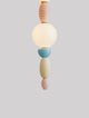 Obrie LED Pendelleuchte 2-flammig Ø 20cm 3000K Gold, Blau, Rosa, Weiß - elegante Leuchte in Pastellfarben.