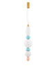 Obrie LED Pendelleuchte 3-flammig Ø 20cm 3000K Gold, Orange, Blau, Weiß in zarten Pastellfarben.