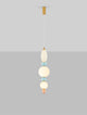 Obrie LED Pendelleuchte 3-flammig Ø 20cm 3000K Gold, Orange, Blau, Weiß in zarten Pastellfarben.