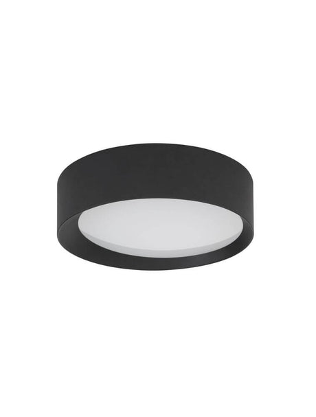 Oby LED plafonnier Ø 45 cm 3000K au design noir élégant, éclairage idéal de la pièce.