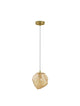 Odelle Pendelleuchte Ø 18cm Gold, Bernstein - edle Hängeleuchte aus mundgeblasenem Glas, dimmbar.