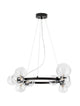Odillia Pendelleuchte Ø 65cm G9 11-flammig mit elegantem Design und Glasblasen für stimmungsvolle Beleuchtung.