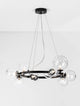 Odillia Pendelleuchte  Ø 65cm G9 11-flammig mit elegantem Design und klarem Glas.
