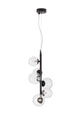 Odillia Pendelleuchte G9 6-flammig mit eleganten Glasdiffusoren und modernem Design.